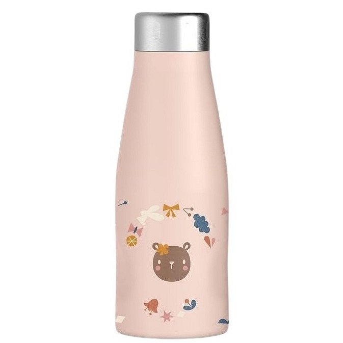 SUAVINEX Forest Termo Nerezová láhev růžová 350ml