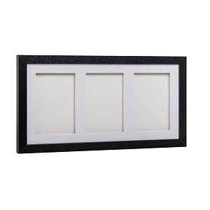 Tiny Memories Sada na otisky nožiček či ručiček, trojrámek - dárková sada pro miminko - černá