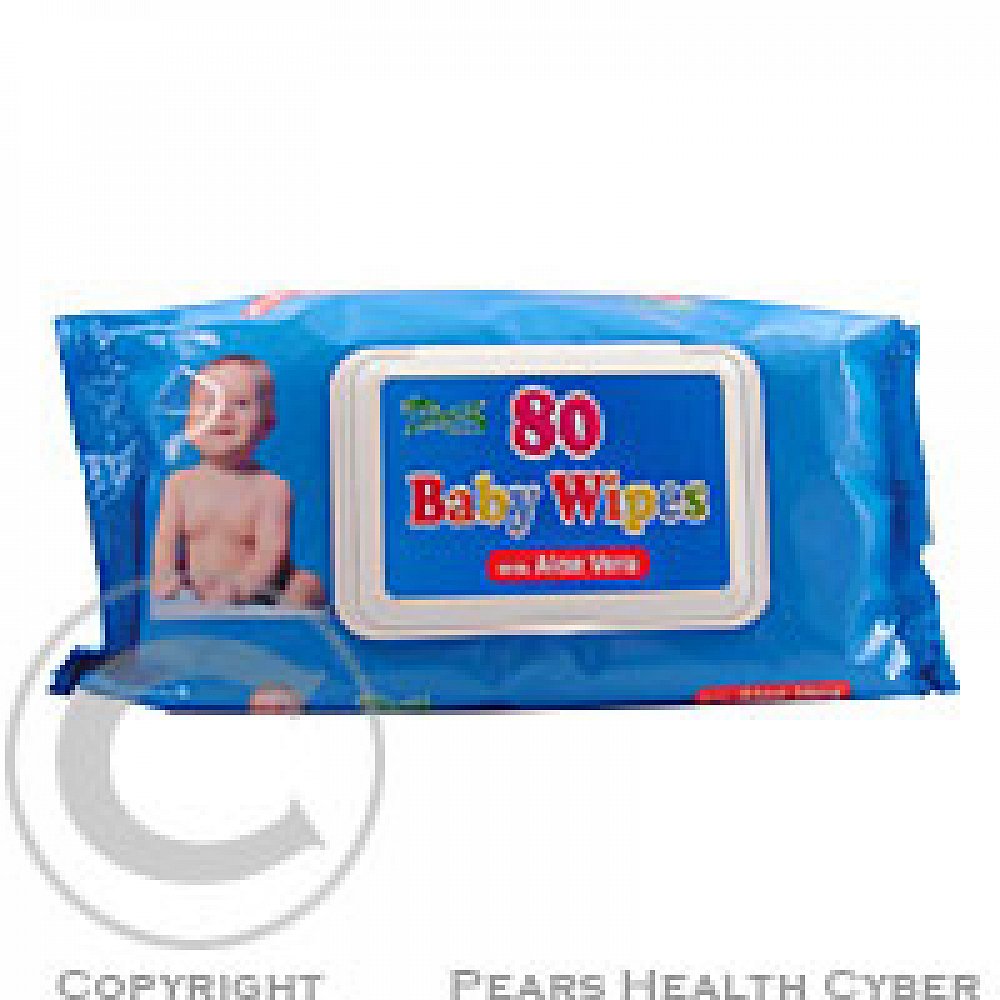 Ubrousky dětské hygienické Baby Wipes Aloe V.80 ks s distr