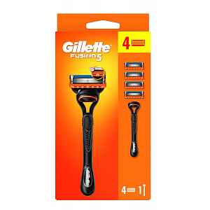 Gillette Fusion5 pánský holicí strojek + 4 hlavice