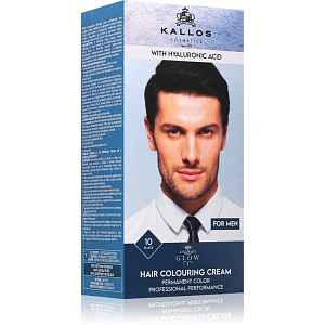 Kallos Glow Lasting Cream Colour permanentní barva na vlasy pro muže odstín Black 60 ml