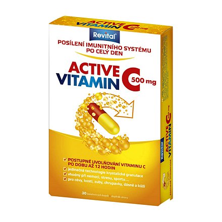Revital Active vitamin C 500 mg orální tobolky 30