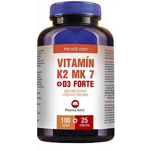 Vitamín K2 MK 7 + D3 Forte 125tbl. + Fitness náramek