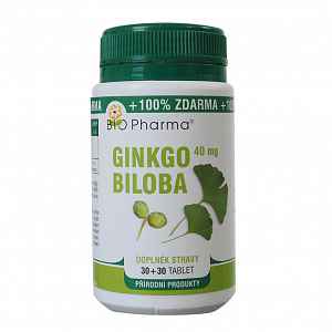 Ginkgo Biloba 40mg tbl.30+30 Bio-pharma