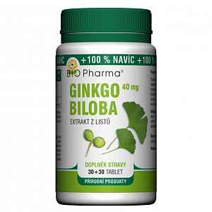 Ginkgo Biloba 40mg tbl.30+30 Bio-pharma