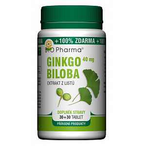 Ginkgo Biloba 40mg tbl.30+30 Bio-pharma