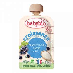 Babybio Mléčná svačinka s černým rybízem a rýží 100 g