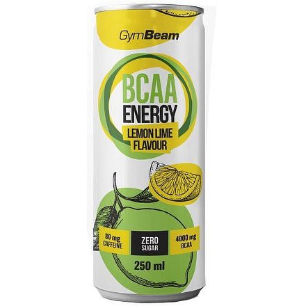 Gymbeam BCAA Energy drink 250 ml lemon lime