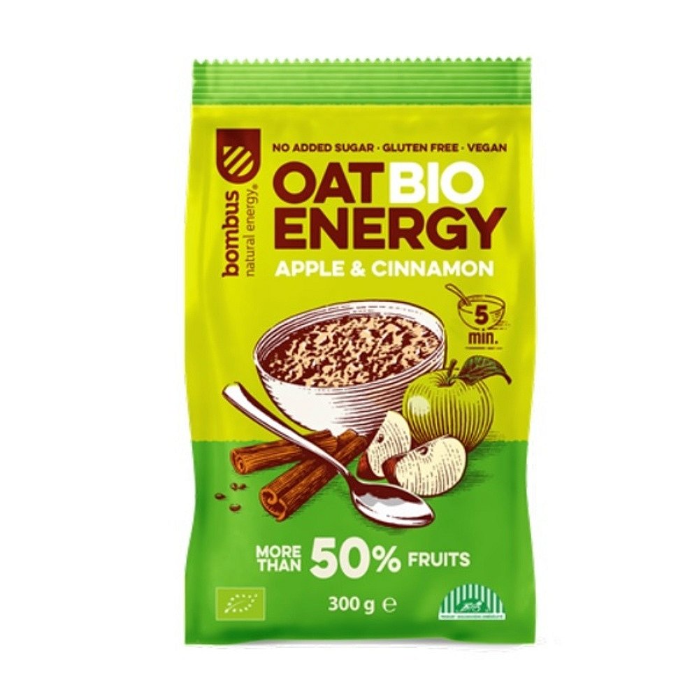 BOMBUS Oat energy apple & cinamon ovesná kaše 65 g BIO