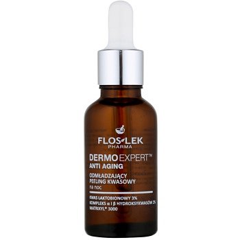 FlosLek Pharma DermoExpert Acid Peel omlazující noční péče s exfoliačním účinkem  30 ml