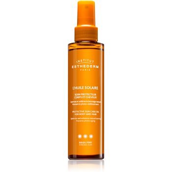 Institut Esthederm Sun Care opalovací olej na tělo a vlasy s vysokou UV ochranou  150 ml