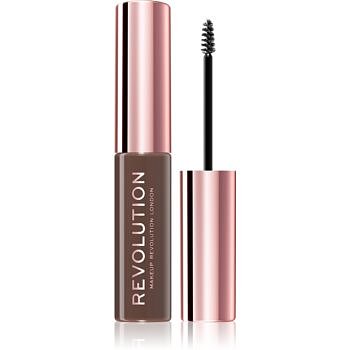 Makeup Revolution Brow Fixer gel na obočí odstín Dark Brown 6 ml