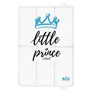 NELLYS Cestovní přebalovací podložka, měkka, Little Prince,60x40cm, bílá, modrá