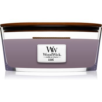 Woodwick Lilac vonná svíčka s dřevěným knotem (hearthwick) 453,6 g