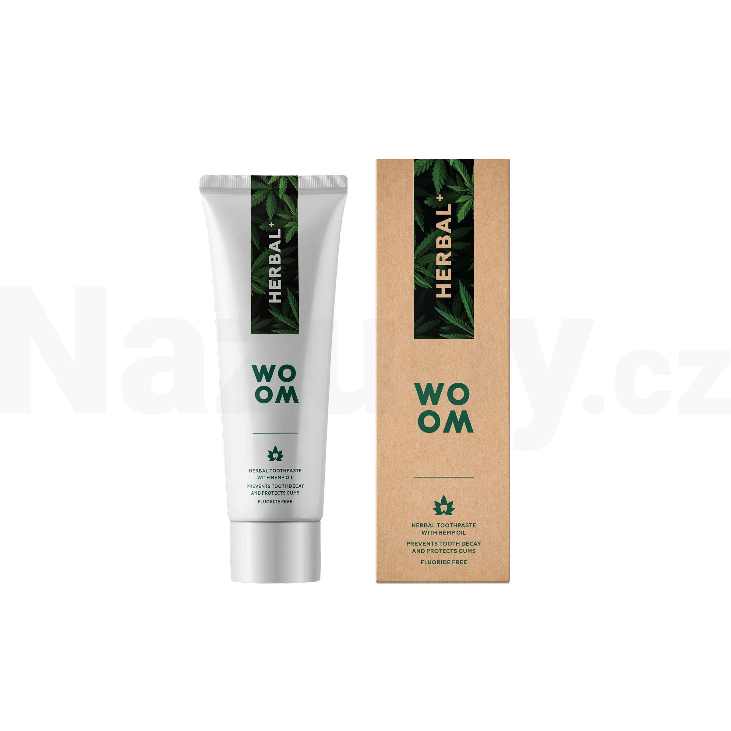 Woom Zubní pasta s konopím HERBAL 75 ml