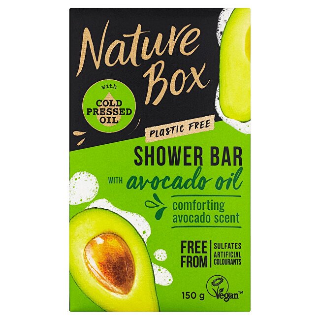 Nature Box Tuhé sprchové mýdlo Avocado Oil  150 g