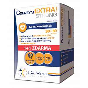 Coenzym EXTRA! Strong 60 mg DaVinci tobolky 30 + 30 ZDARMA