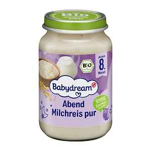 Babydream BIO Mléčná kaše s rýží 190 g