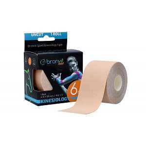 BronVit Sport Kinesio Tape classic 5 cm x 6 m tejpovací páska světle béžová