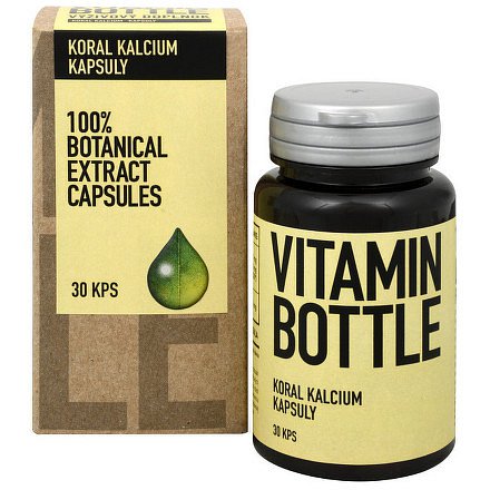 Vitamin-Bottle Koral kalcium 30 kapslí