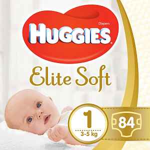 HUGGIES® Pleny jednorázové Elite Soft vel. 1 84 ks