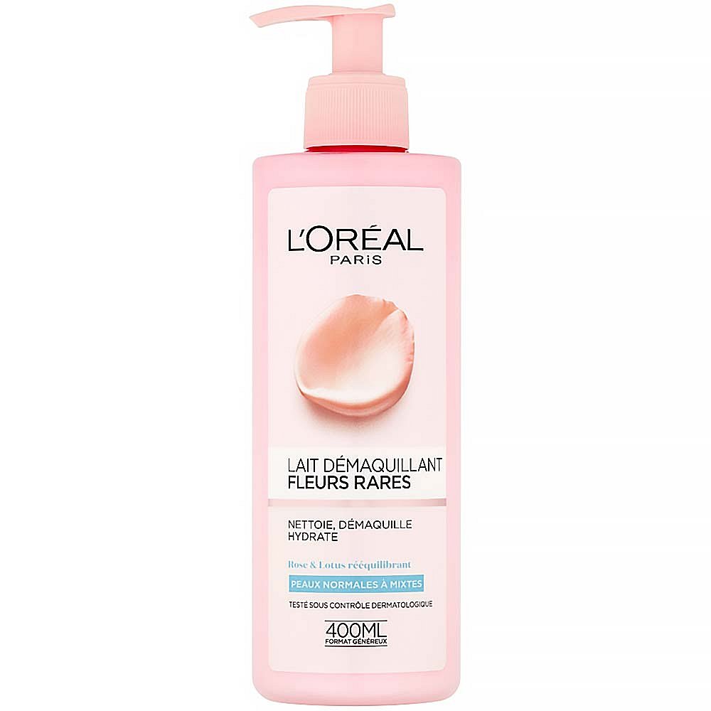 L'ORÉAL Paris Odličovací mléko s výtažky vzácných květů pro normální až smíšenou pleť 400 ml