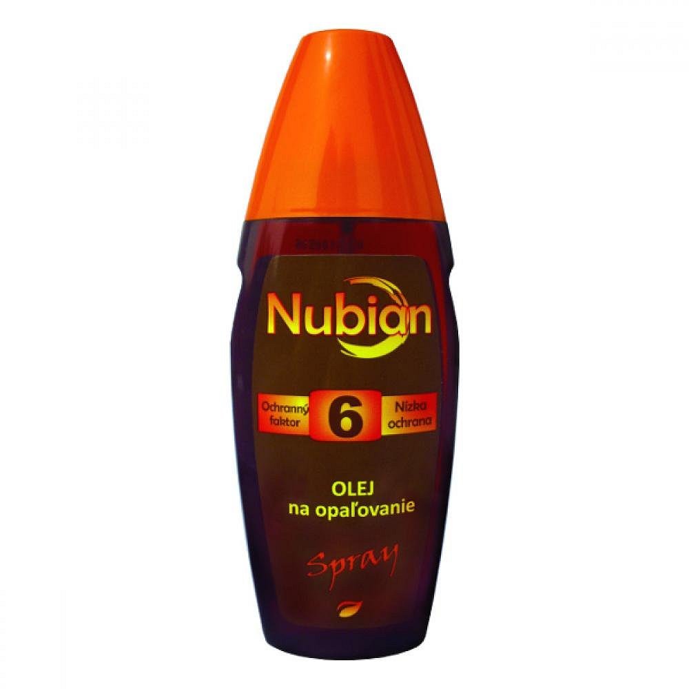NUBIAN F6 olej na opalování, spray 150ml