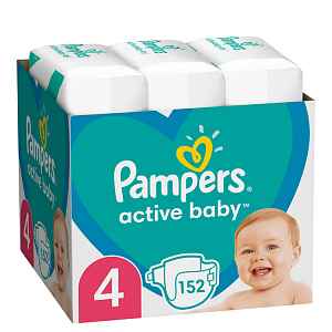 PAMPERS Active Baby plenky 4 (152 ks) 9-14 kg