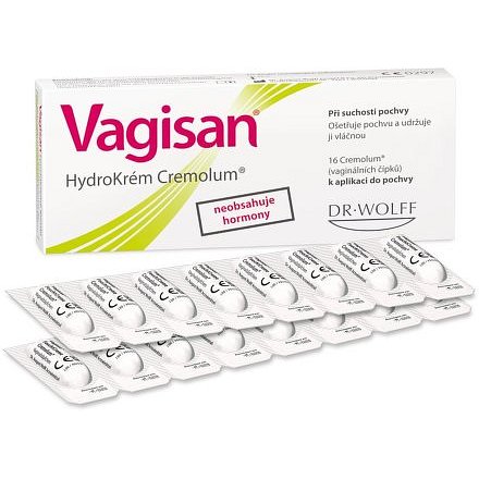 Vagisan HydroKrém Cremolum 16 čípků