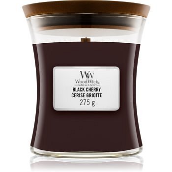 Woodwick Black Cherry vonná svíčka 275 g s dřevěným knotem