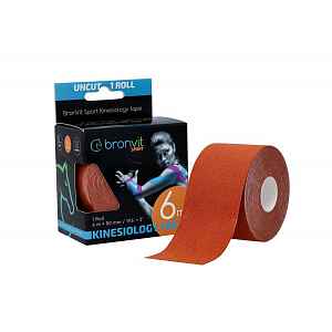 BronVit Sport Kinesio Tape classic 5 cm x 6 m tejpovací páska světle hnědá