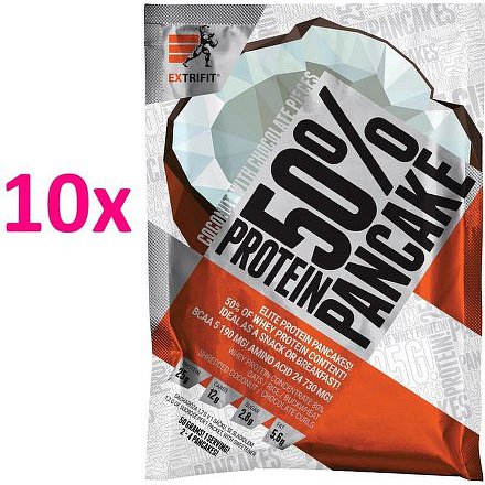 Proteinové palačinky 50 % 10 x 50 g kokos čokoláda