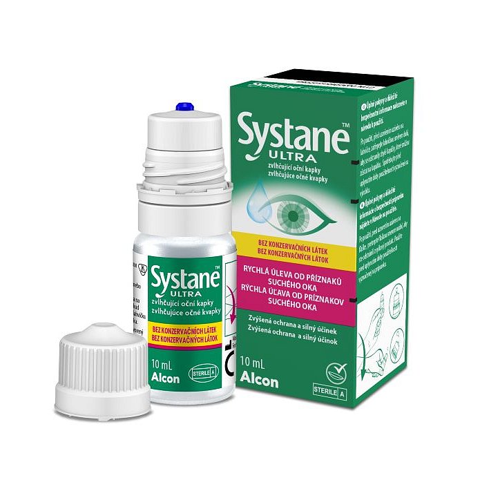 Systane ULTRA Zvlhčující oční kapky bez konzervačních látek 10 ml