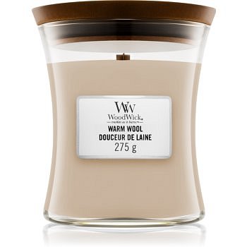 Woodwick Warm Wool vonná svíčka 275 g s dřevěným knotem