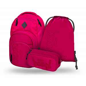 Baagl 3 SET Coolmate Ruby: batoh, penál, sáček