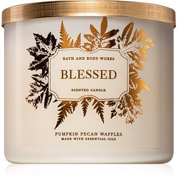 Bath & Body Works Pumpkin Pecan Waffles vonná svíčka I. (Blessed) 411 g