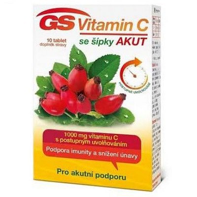 GS Vitamin C 1000 + šípky Akut tbl.10