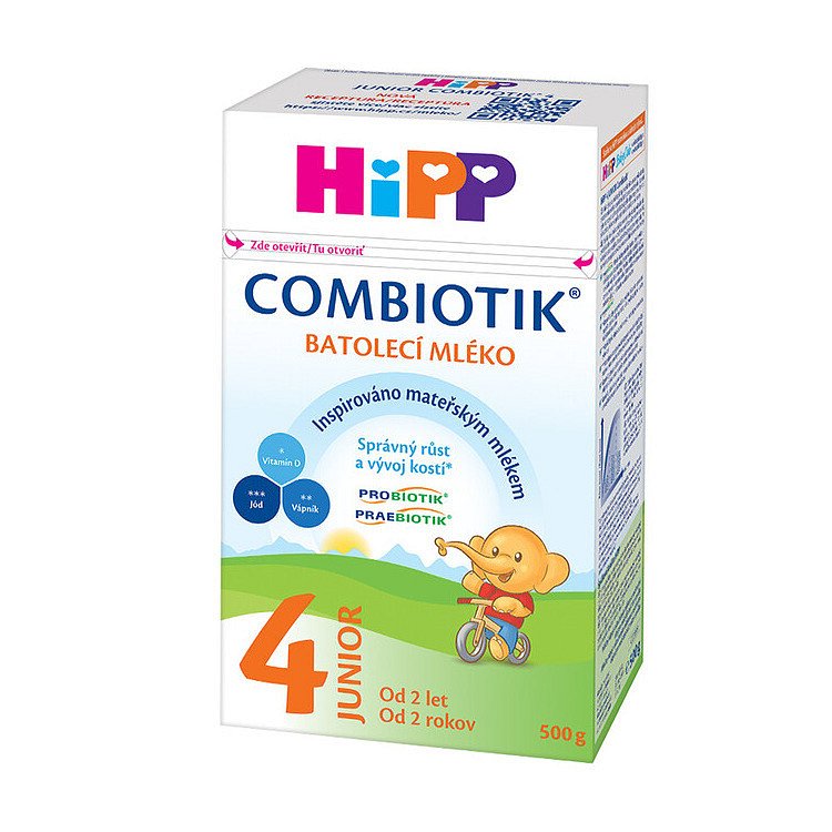 HiPP MLÉKO HiPP 4 JUNIOR Combiotik 500g - II. jakost