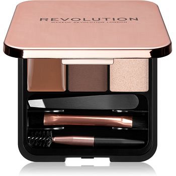 Makeup Revolution Brow Sculpt Kit sada pro dokonalé obočí odstín Medium 2,2 g