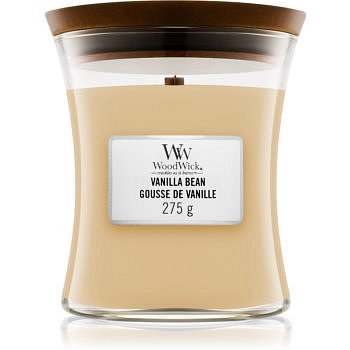 Woodwick Vanilla Bean vonná svíčka 275 g s dřevěným knotem