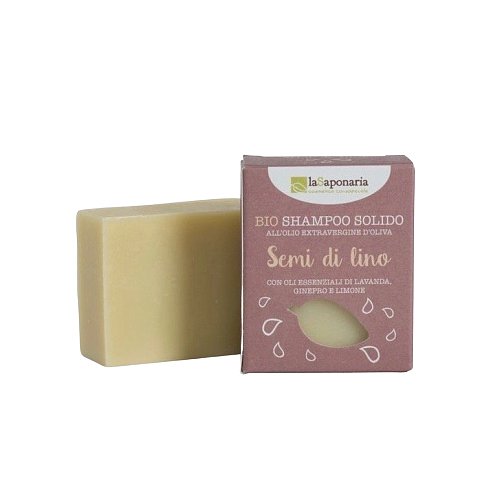 laSaponaria Tuhý šampon se lněným olejem BIO 100g