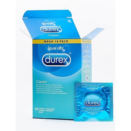 Prezervativ DUREX Classic 18 ks