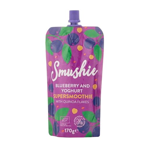 Salvest Smushie BIO Ovocné smoothie s borůvkami, jogurtem a quinoou 170g