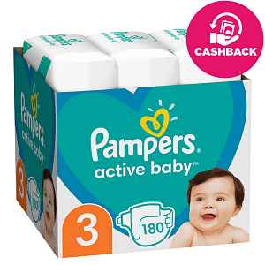 PAMPERS Active Baby plenky 3 (180 ks), 6-10 kg