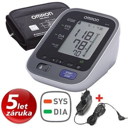 Tonometr OMRON M6 AC se síť.zdrojem +5 let záruka