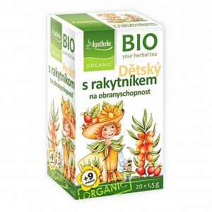 Apotheke BIO Dětský čaj s rakytníkem obranyschopnost 20x1.5g