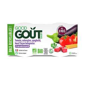 Good Gout BIO Špagety s lilkem a hovězím masem 2x190 g
