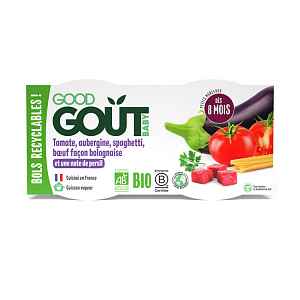 Good Gout BIO Špagety s lilkem a hovězím masem 2x190 g