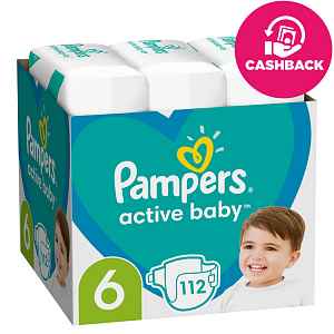 PAMPERS Active Baby plenky 6 (112 ks), 13-18 kg