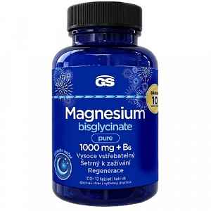 GS Magnesium bisglyc.pur.1000mg+B6 tbl.100+10 dár.